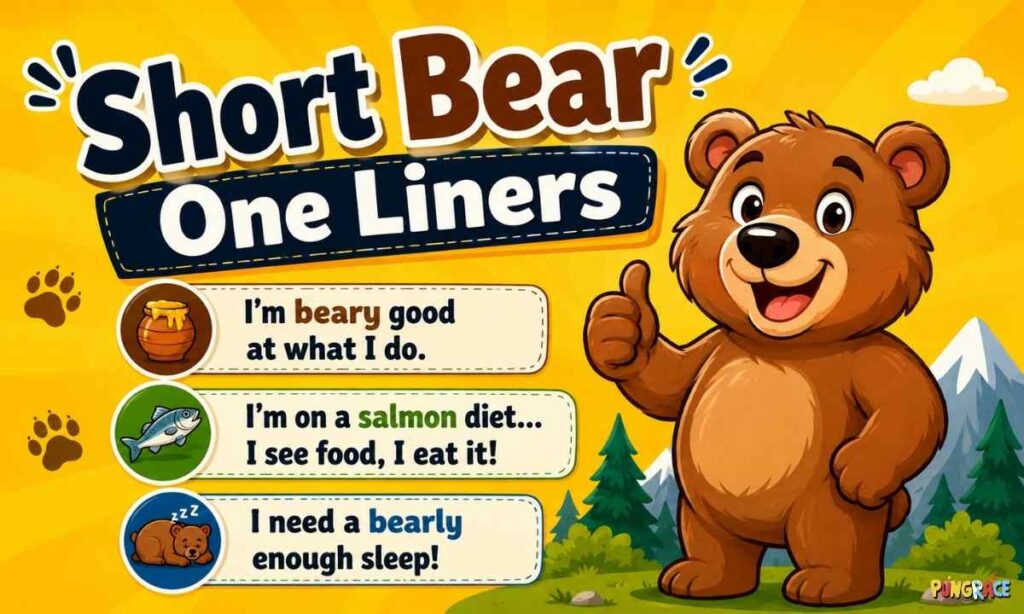 short-bear-one-liners